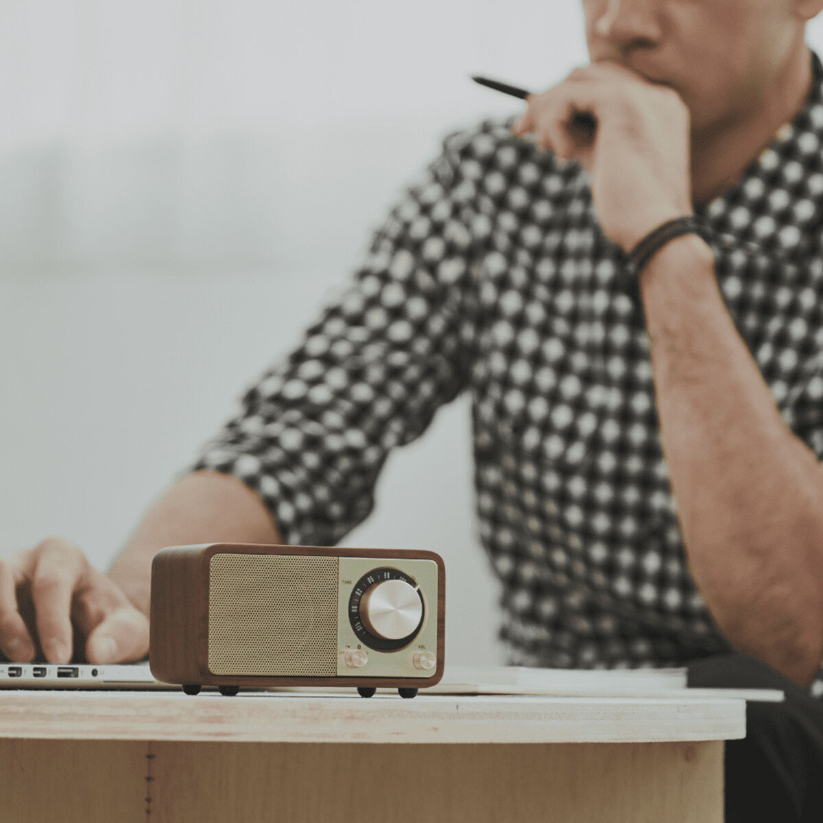 Bærbar Bluetooth-Radio Sangean Retro Tre FM